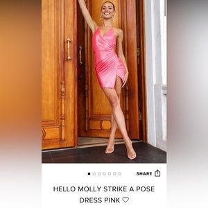 Hello Molly STRIKE A POSE DRESS PINK